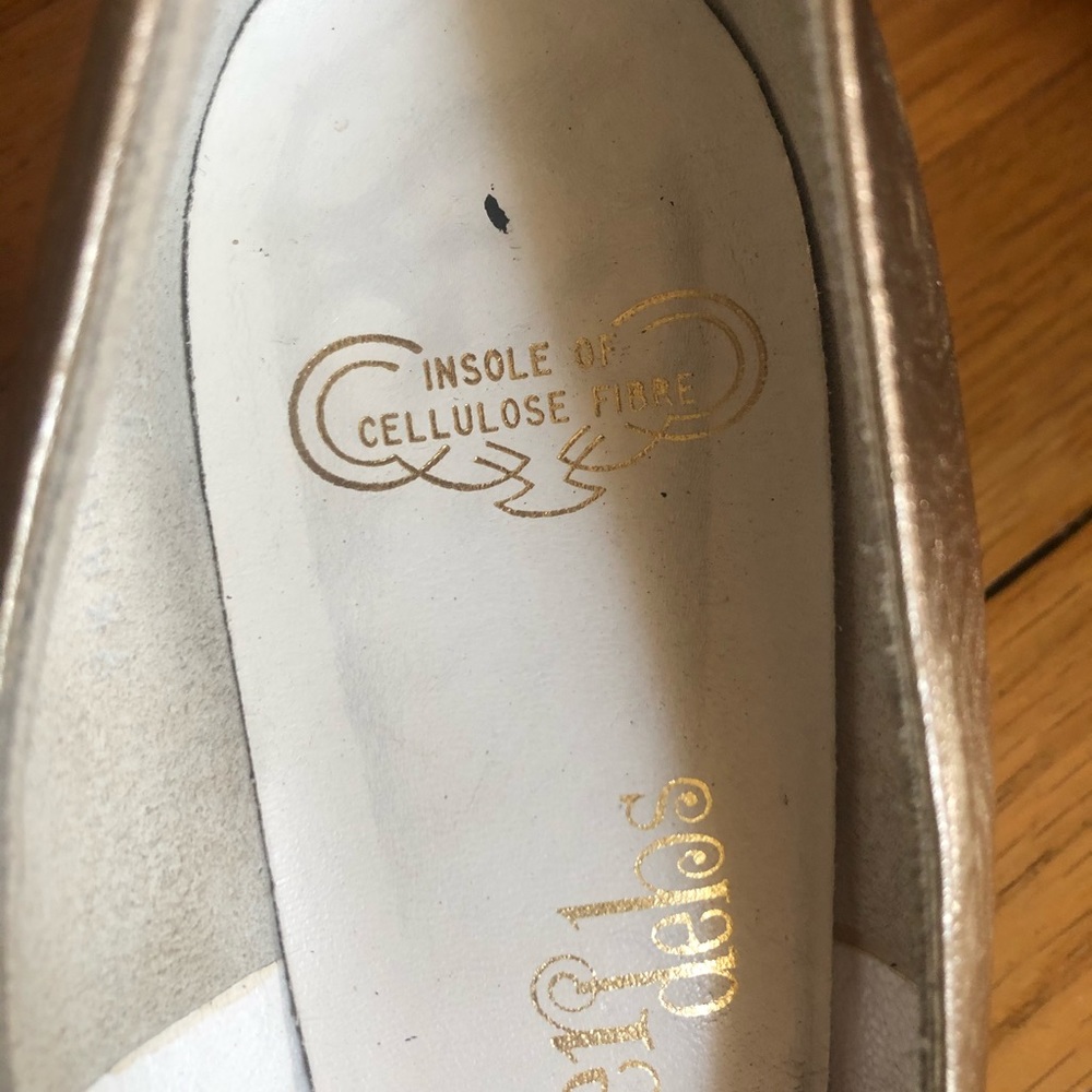 50s/60s Vintage Palter Debs Gold Heels - Picture 7 of 11